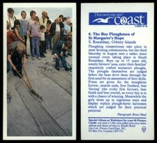 Boy Ploughmen #6 Discovering Our Coast 1989 Brooke Bond Tea Card