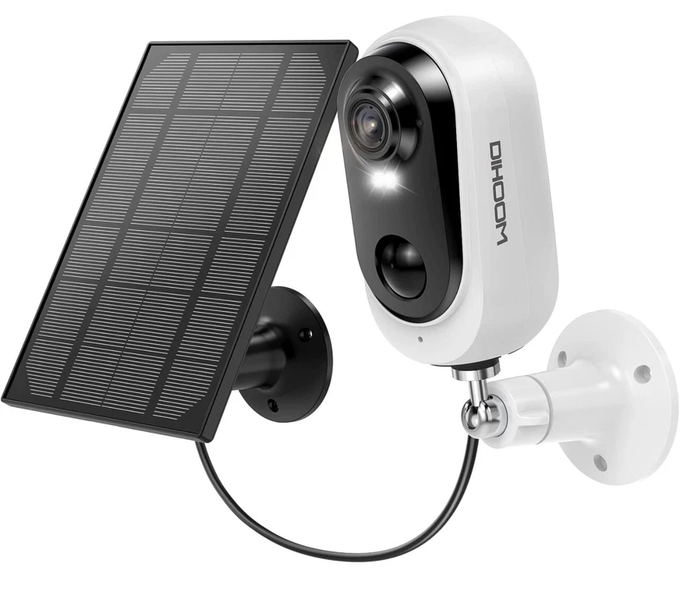 Outdoor Solar Security Camera Wireless 1080P Rechargeable Battery Powered - Image 1 of 4