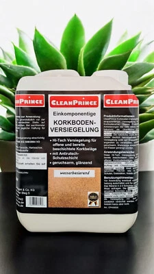 CLEANPRINCE Sellado de suelo de corcho monocomponente de 2 litros | protección brillante a base de agua
