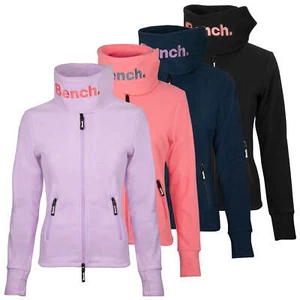 Bench. Damen Fleecejacke Übergangsjacke Kragen Logo Bestickung Daumenlöcher - Bild 1 von 5