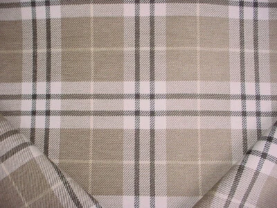 8-5/8Y Thibaut W80080 Percival Plaid Linen Blanket Drapery Upholstery Fabric - Image 1 of 4