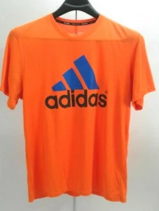 Adidas Climlite Sz XL Pullover Large Spell Out Front Orange - Picture 1 of 9