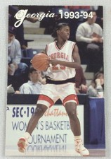 CBK Georgia Bulldogs 1993-94 Women's Basketball Schedule Card-Deborah Reese