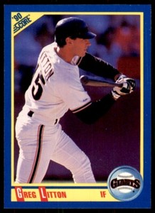 1990 Score Greg Litton Baseball Cards #497