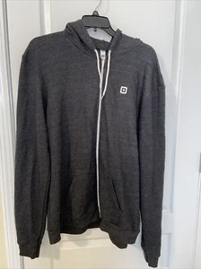 American Apparel F497 Mens Tri Blend Hoodie Size 3XL Light Blue USA - Picture 1 of 9