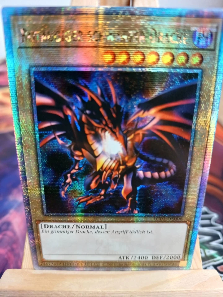 Rotäugiger Schwarzer Drache LC01-DE006 Quarter Century 25th DE NM YUGIOH - Bild 1 von 1