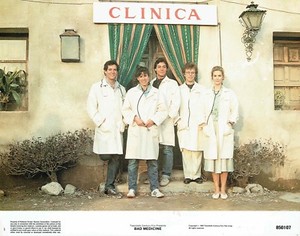 BAD MEDICINE four original 1985 Lobby Cards, Steve GUTTENBERG, Alan ARKIN comedy