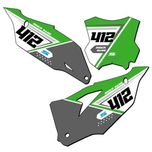 KX 250 X SG65 Custom MX Number Plates Senge Graphics Kit Compatible with - Foto 1 di 4