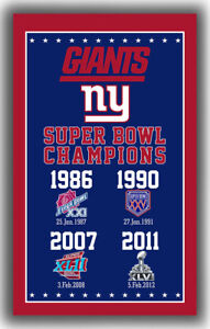 New York Giants  Football Team Champions Fan Flag 90x150cm 3x5ft Best Banner