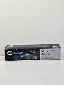 Original HP 981X HIGH YIELD MAGENTA PageWide Tintenpatrone Ablaufdatum Jan 2023 - Bild 1 von 7