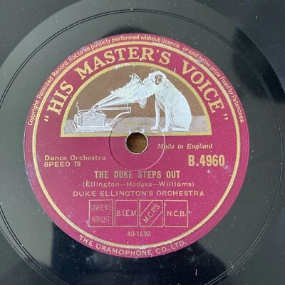 78 RPM DUKE ELLINGTON - The duke steps out - Haunted nights HMV 4960 UK PRESS - Photo 1/4