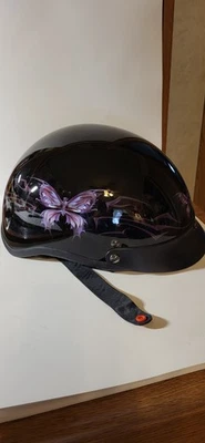 Medio casco mujer VCAN Cruiser Butterfly-M-nuevo-negro brillante Foto 1 de 4