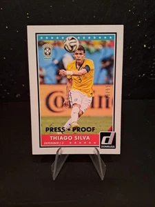 Thiago Silva/99 Press Proof 2015 Panini Donruss Soccer Brazil - Picture 1 of 2