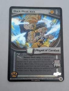 DBZ CCG Black Pivot Kick 95 Foil Limited Rare Babidi Saga Dragon Ball Z TCG - Picture 1 of 12