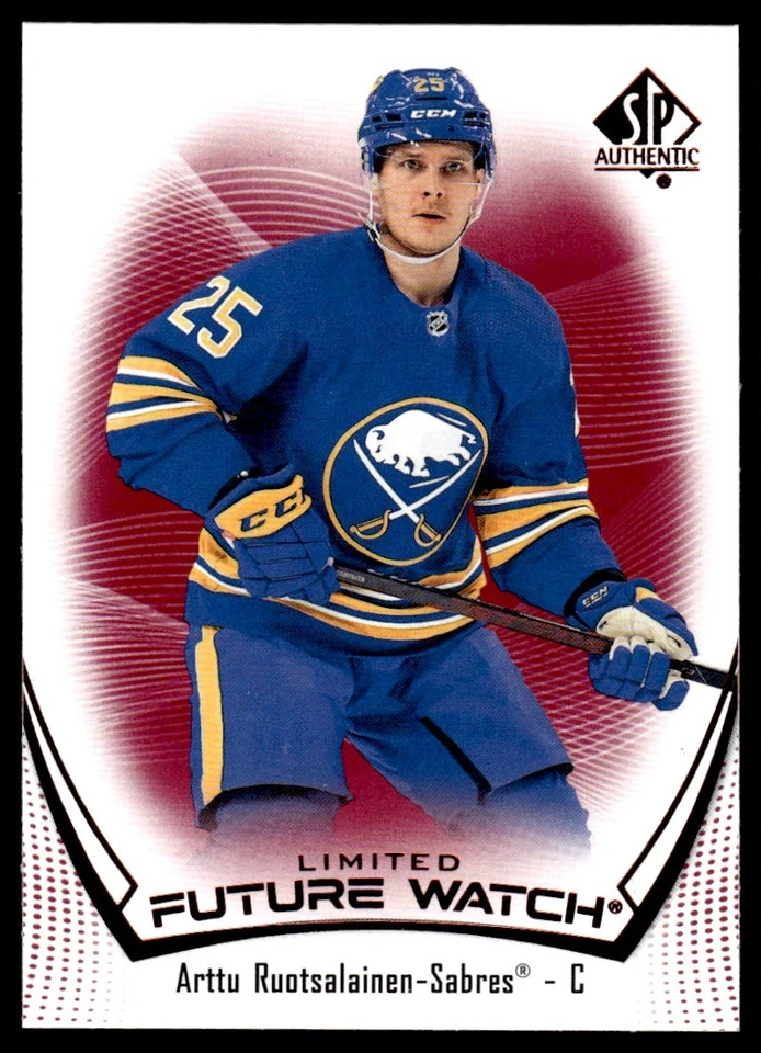 2021-22 SP Authentic Future Watch RED  Arttu Ruotsalainen Buffalo Sabres #139 - Image 1 of 2