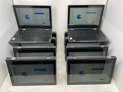 Lot of 10 Lenovo 300e 2nd Gen 11.6" Touchscreen- 4GB- 64GB- Windows 11 EDU - Image 1 of 4