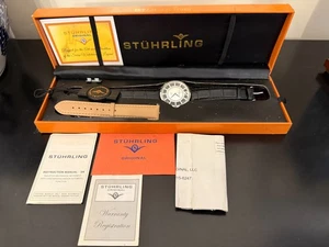 Stuhrling Original Skeleton Watch Paperwork Damaged Box NOT WORKING READ - Picture 1 of 7