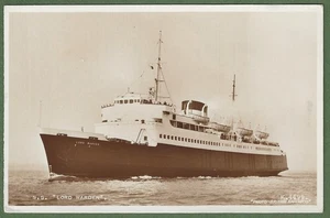British Railways Ship SS Lord Warden. Launched 1951, Excellent Real Photo. - Picture 1 of 2
