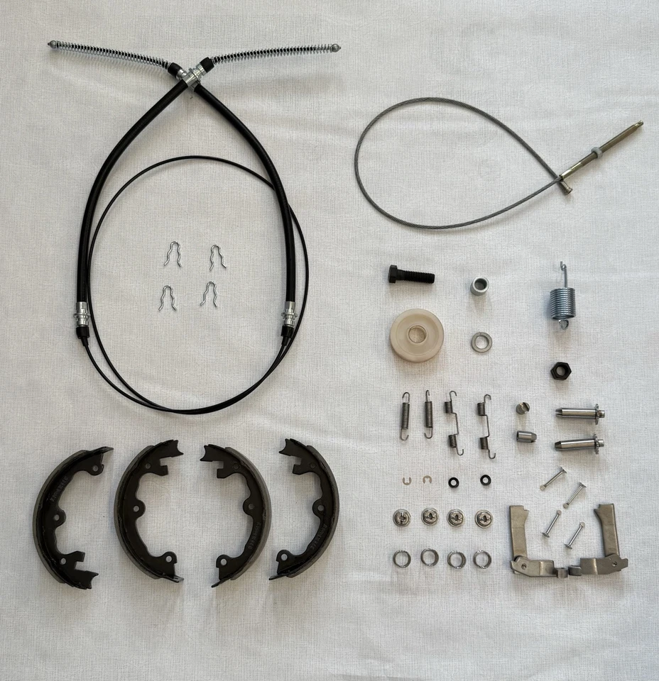 67-82 Corvette Emergency Parking Brakes Kit Complete kit cables shoes Deluxe - Изображение 1 из 4