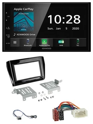 Kenwood Bluetooth MP3 DAB USB 2DIN Autoradio für Suzuki Swift ab 17 schwarz glän - Bild 1 von 4