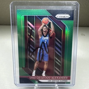 2018-19 Panini Prizm Shai Gilgeous-Alexander RC Green Prizm Signed IP Autograph - Picture 1 of 2