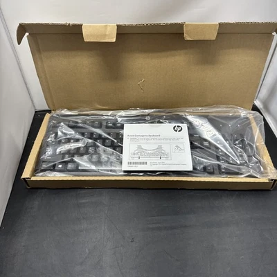 New HP 672647-003 KU-1156 Wired Standard USB Desktop Keyboard - Black - Image 1 of 4