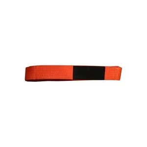 Youth Brazilian Jiu Jitsu Belt Kid BJJ Orange Belt Size XL 100% Handmade - Picture 1 of 4
