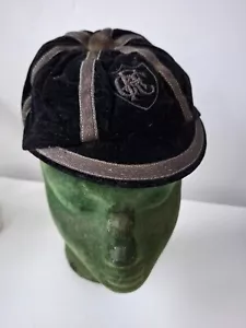 Berretto Velluto Rugby Honours E. W. Down Arcade Bristol 1900s - Foto 1 di 14