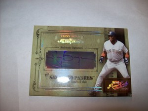 Tony Gwynn 2004 Playoff Prime Cuts MLB Century Autograph SP # 2025 Free Ship LP