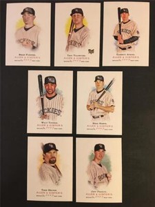 2007 Topps Allen & Ginter Colorado Rockies Team Set 7 Cards With SP