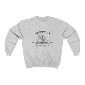 Newport Sweatshirt Vintage Sweater shirt Newport RI Sailing Boat Yacht Trip - Picture 1 of 11