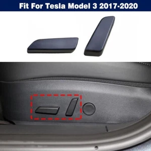2x Left Driver Side Seat Adjust Switch Button Cover For Tesla Model 3 2017-2020 - Foto 1 di 11