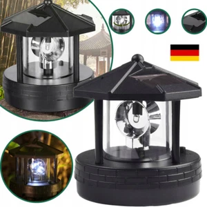 Solar Ersatzkopf für Deko Leuchtturm Rundum Leuchtfeuer Solarkopf 360° DHL DE - Bild 1 von 13