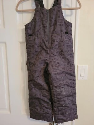 Pantalones blancos Sierra esquí nieve babero talla 4 niños gris oscuro forrados Foto 1 de 3