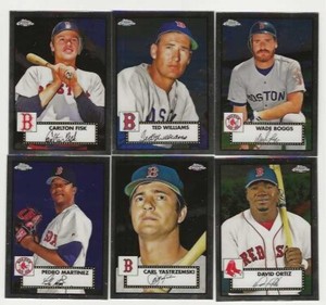 2021  Topps Chrome Platinum Anniversary Red Sox Set of 37 Cards