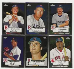 2021  Topps Chrome Platinum Anniversary Red Sox Set of 37 Cards - Picture 1 of 6