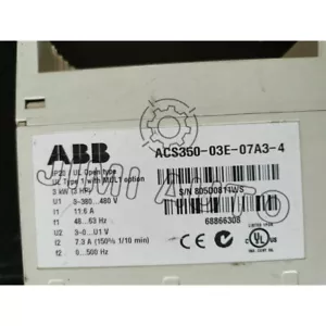 ACS350-03E-07A3-4 ABB Frequency Converter Brand New in Box!Spot Goods Zy - Picture 1 of 2