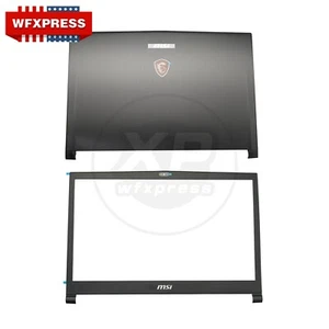 New MSI GS73 GS73VR MS-17B1 B5 7RG-035CN LCD Back Cover+Bezel 3077B1B214 Black - Picture 1 of 6