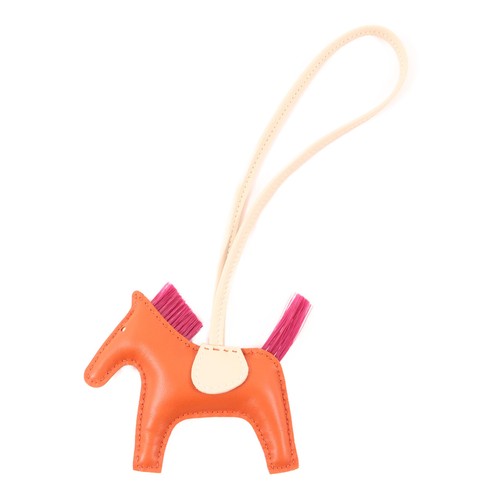 HERMÈS HERMES Redeo PM Agneau Milo pelle arancione papavero bianco