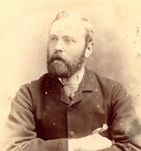 Cabinet Card Hughes & Mullins Ryde IW portrait gentleman dapper Victorian #34