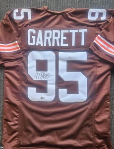 Myles Garrett Signed Cleveland Browns Custom Style XL Jersey Beckett - Picture 1 of 1