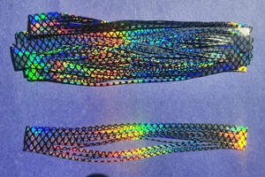 10 hologramas arco iris # T-DHR material de silicona pestañas pesca spinner cebo plantilla señuelo - Imagen 1 de 1