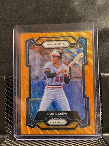 Rod Carew 2024 Prizm Orange Wave Prizm #11/49 - Twins - Picture 1 of 2