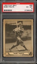1940 Play Ball Baseball #66 Babe Phelps PSA 6