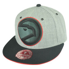 NBA Mitchell Ness Atlanta Hawks TV28 XL Logo Heather Fitted Hat Cap