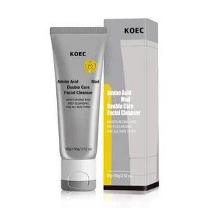 Detergente Viso Doppio Tubo Aminoacido Pulizia Fango Bianco per Controllo Olio I5O2 - Foto 1 di 9
