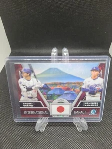 2024 Bowman Chrome Shohei Ohtani Yoshinobu Yamamoto INT. IMPACT /150 II-1 - Foto 1 di 3