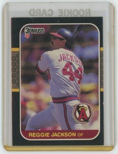 1987 Donruss Reggie Jackson .  California Angels #210