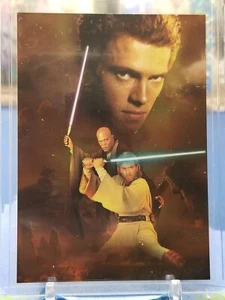 2002 Topps Star Wars Attack Of The Clones Silver Foil Card #7 Of 10 Jedi - Bild 1 von 2