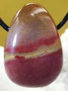 SARDONYX TROPFEN Edelstein Anhänger FREEFORM TROMMELSTEIN gebohrt Nr.5 - Bild 1 von 2